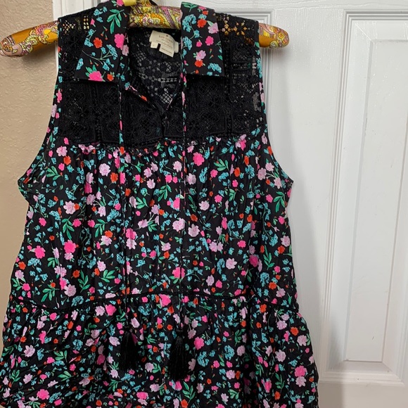 kate spade Tops - Kate Spade Greenhouse Floral Lace Yoke Top Size L